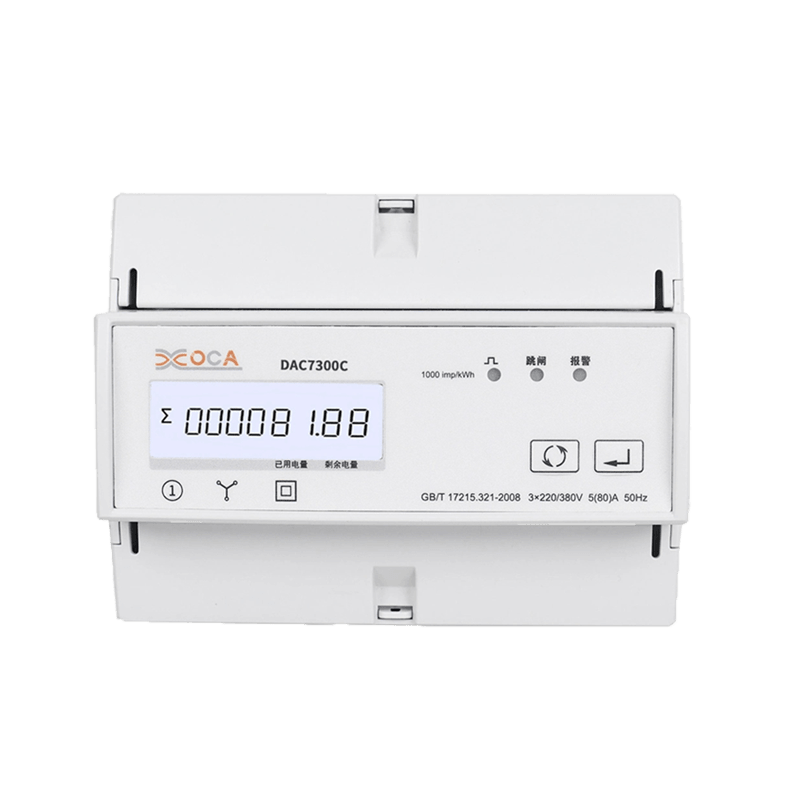 DAC7300C Трехфазный релейный счетчик электроэнергии переменного тока Modbus на DIN-рейку