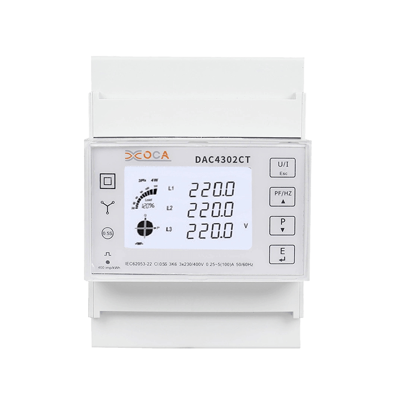 Dac4302CT Трехфазный счетчик электроэнергии Modbus Tuya на DIN-рейку Счетчик мощности