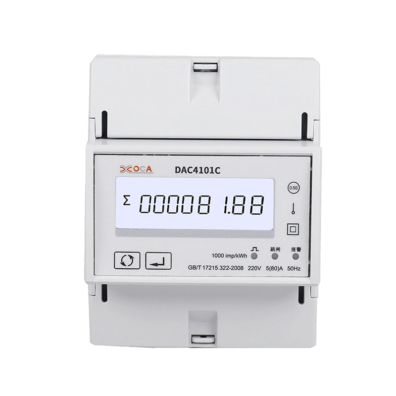 Dac4101C DIN-рейка с релейным однофазным счетчиком электроэнергии Modbus с предоплатой