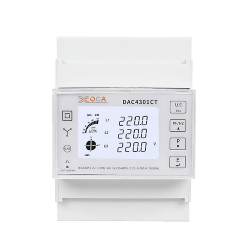 Dac4301CT Трехфазный измеритель мощности Modbus CT на DIN-рейке