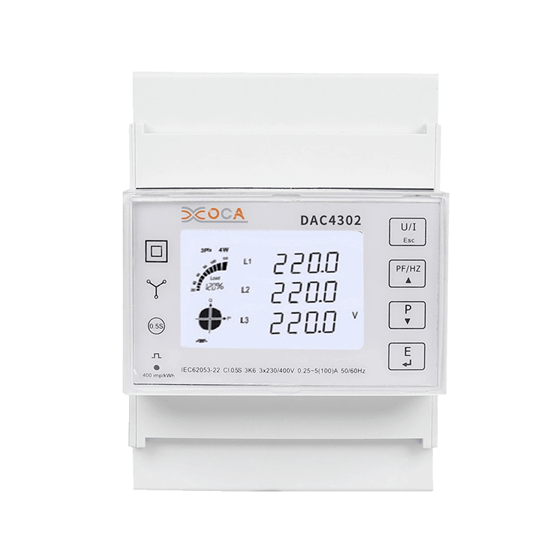 Dac4302 Трехфазный счетчик электроэнергии переменного тока, 2 т, на DIN-рейку