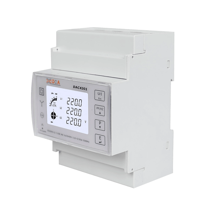 Трехфазный интеллектуальный беспроводной электронный счетчик Modbus на DIN-рейке