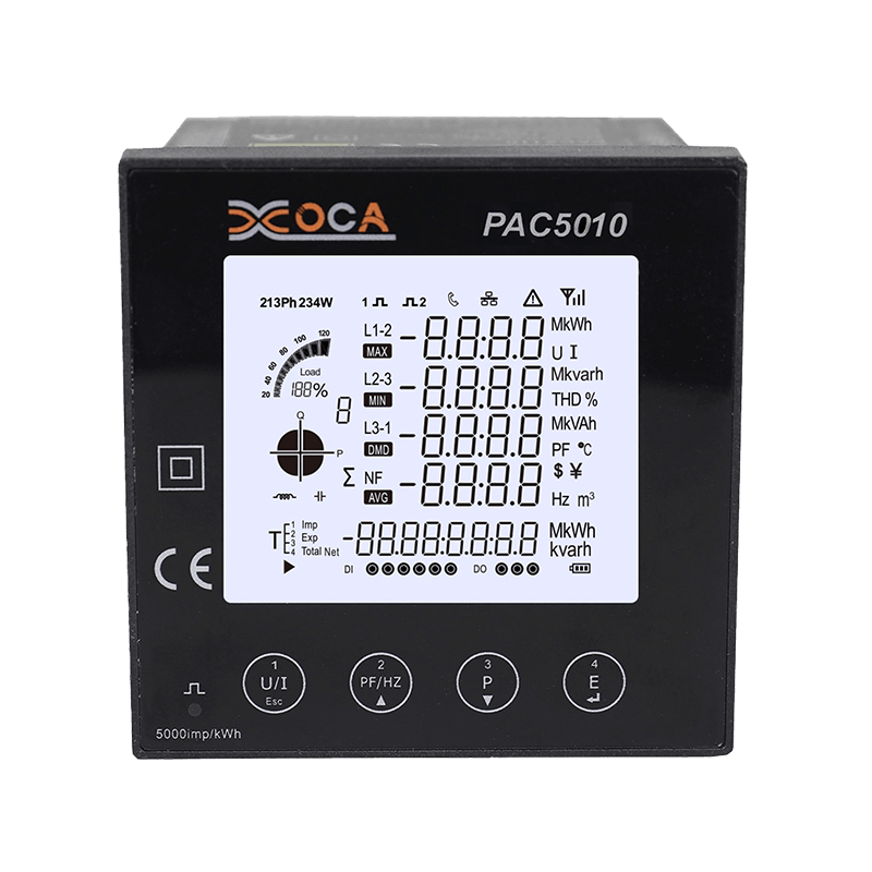 PAC5010 Большой ЖК-дисплей Wi-Fi Smart Power Meter Электрический счетчик энергии Электрический анализатор